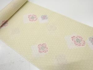 アンティーク　菱華紋模様　着尺反物